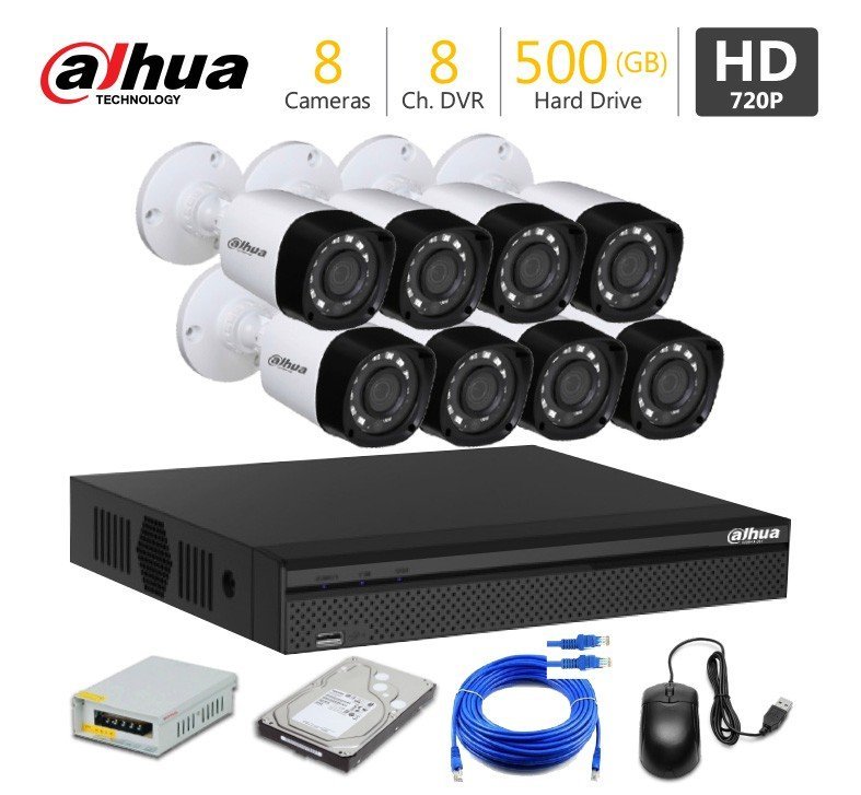 8 FHD CCTV Camera Package Dahua